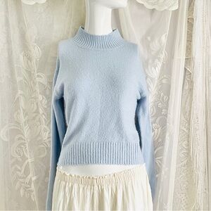 Wild Fable Soft Blue Mock Neck Sweater